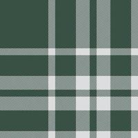 Plaid check pattern in green color. Seamless fabric texture. Tartan textile print. vector