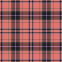 Plaid seamless pattern. Check fabric texture. Vector textile print.