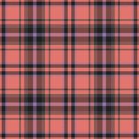 Plaid seamless pattern. Check fabric texture. Vector textile print.