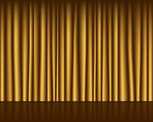 Gold Curtain Vector Art, Icons, and Graphics for Free Download
