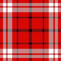 Plaid check pattern. Seamless fabric texture. Tartan textile print. vector