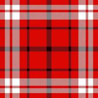 Plaid check pattern. Seamless fabric texture. Tartan textile print. vector