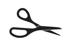 Scissors icon vector design. Cut out tool for paper or tailor work.