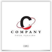 letter c circle logo premium elegant template vector eps 10