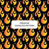 flame seamless pattern abstract premium vector design