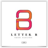 luxury letter b logo premium elegant template vector eps 10