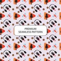 podcast seamless pattern abstract premium vector design