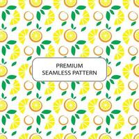 fresh orange lemon seamless pattern abstract premium vector design