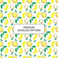 fresh orange lemon seamless pattern abstract premium vector design