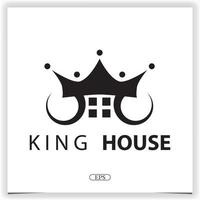 king house logo premium elegante plantilla vector eps 10