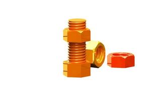 3d modeling bolts and nuts photo