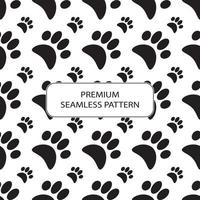 dog footprints pet seamless pattern abstract premium vector design