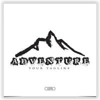 adventure lake and mountain logo premium elegant template vector eps 10