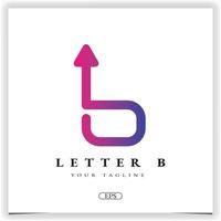 luxury arrow letter b logo premium elegant template vector eps 10