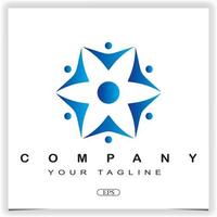 comunidad gente logo premium elegante plantilla vector eps 10