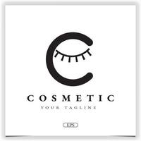 letra c logotipo cosmético premium elegante plantilla vector eps 10