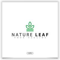 nature leaf logo premium elegant template vector eps 10