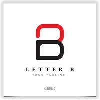 luxury letter b logo premium elegant template vector eps 10