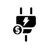 energy cost icon vector