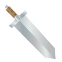 grande épée de fer à deux mains avec fond transparent png