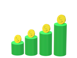 Finanzdiagrammdiagramm mit transparentem Hintergrund png