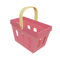 basket 3d icon illustration png
