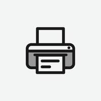 Copy, device, printer icon. Vector illustration, flat design.