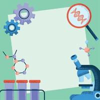 ADN de la ciencia médica vector