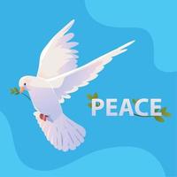 international day of peace card vector