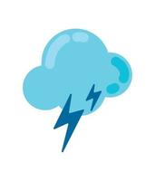 cloud storm icon vector