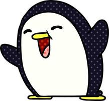 cartoon kawaii of a cute penguin vector