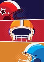 american football poster vector