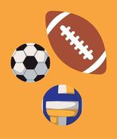 sport balls equipment vector