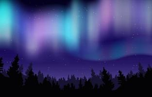 Northen Light Background vector