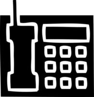 flat symbol telephone vector