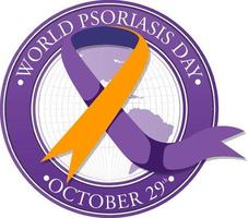 World Psoriasis Day Banner Design vector