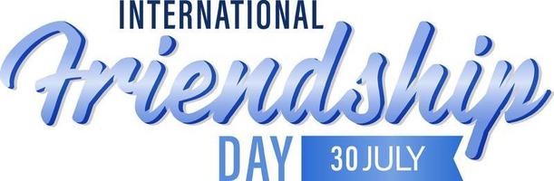 International Friendship Day banner design vector