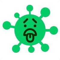 unhappy disgusted virus vector
