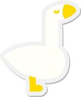 proud goose sticker vector