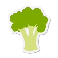 Broccoli  sticker vector