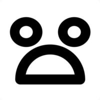 Unpleasant Shock Blank Eye Icon