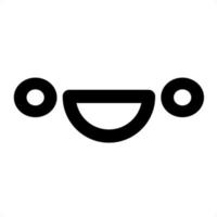 super happy face icon vector