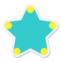 star decorative element sticker vector