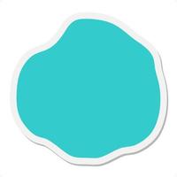 expressive shape blob sticker vector