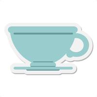 coffee cup sticker vector