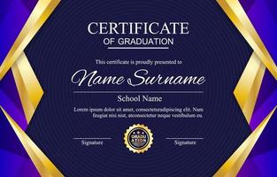 Graduation Certificate Template Background vector