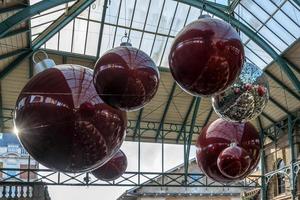 LONDON UK - NOVEMBER 3. Christmas decorations in Covent Garden in London on November 3, 2013 photo