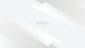 Abstract white and gray geometric background with light effect. Technology design with high speed movement design. Vector illustration