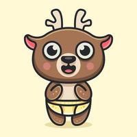 CUTE BABY DEER vector