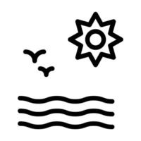 diseño de icono de mar vector